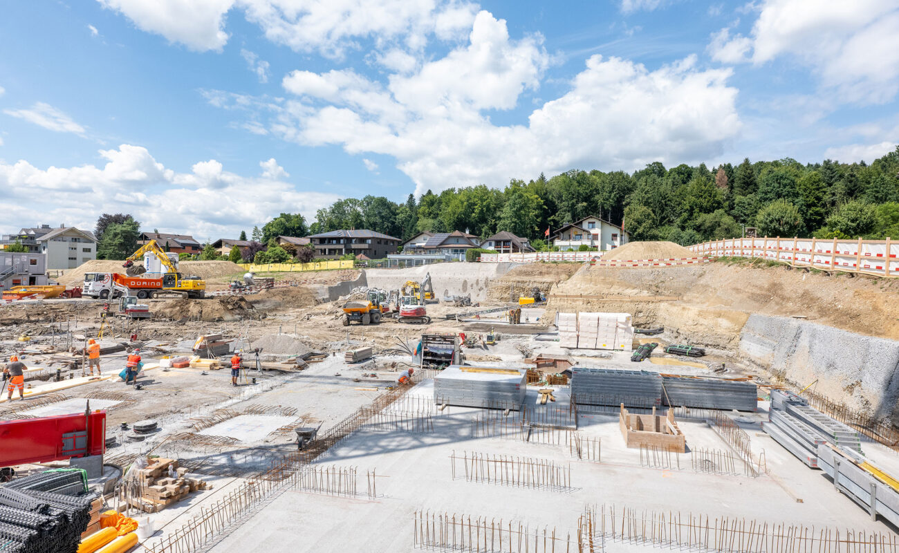 Mehrfamilienhäuser Schützenmattpark Inwil LU, Baumeisterarbeiten