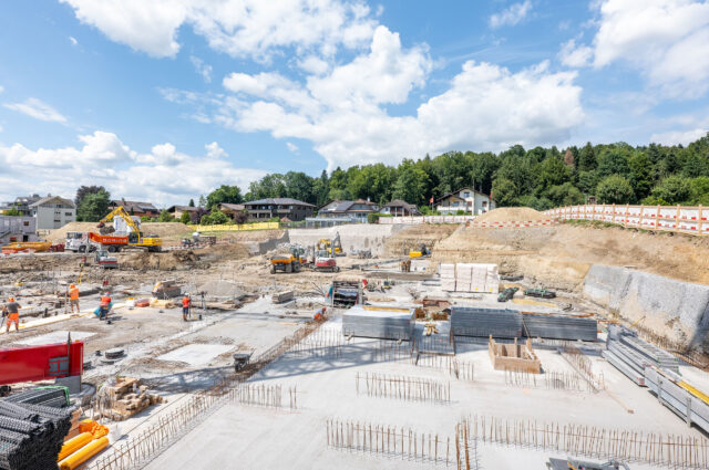 Mehrfamilienhäuser Schützenmattpark Inwil LU, Baumeisterarbeiten